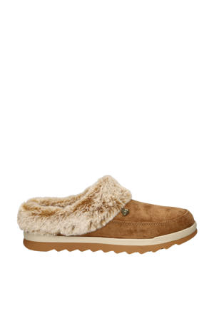 pantoffels cognac