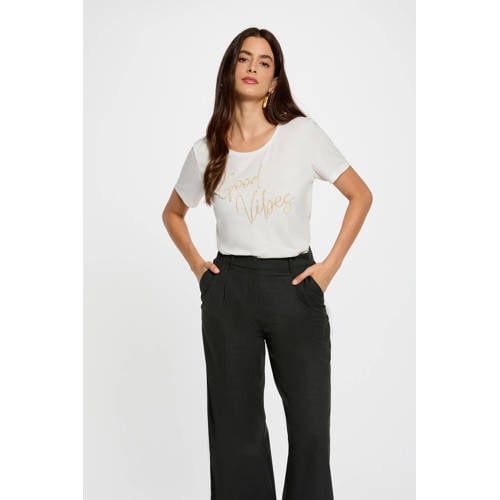 Morgan T-shirt ecru afbeelding