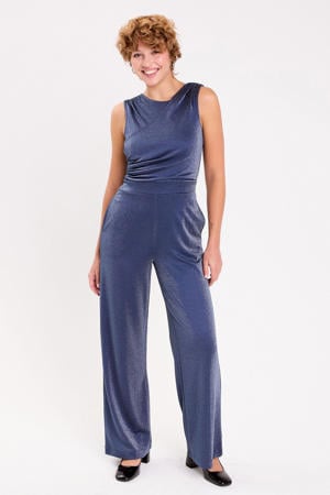 jumpsuit donkerblauw met glitter