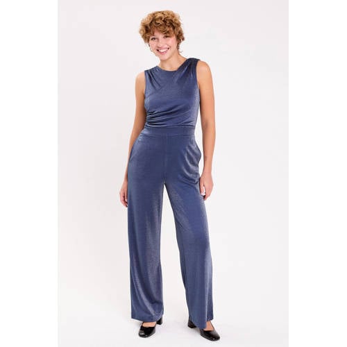 Cache Cache jumpsuit donkerblauw met glitter afbeelding