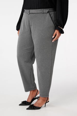 straight high waist broek zwart