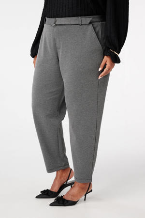 straight high waist broek zwart