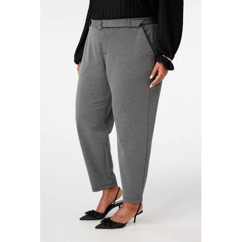 MS Mode straight high waist broek zwart afbeelding