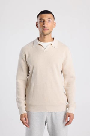 trui gebreid beige