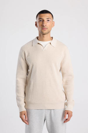 trui gebreid beige