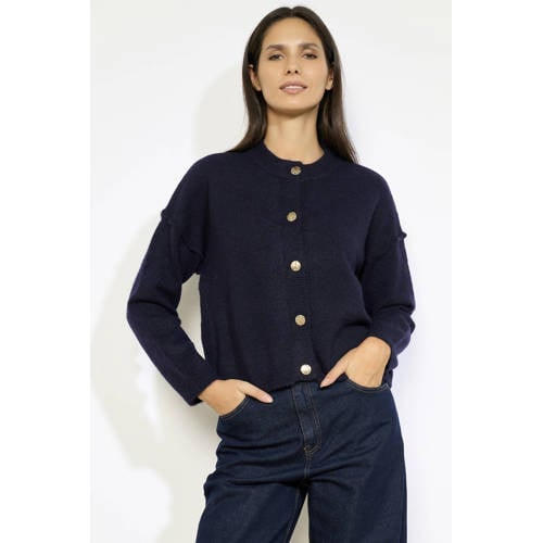 LOLALIZA cardigan donkerblauw afbeelding