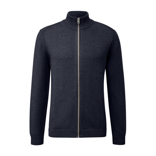 s.Oliver Big Size vest gebreid donkerblauw afbeelding