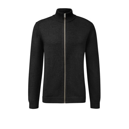 s.Oliver Big Size vest gebreid zwart afbeelding