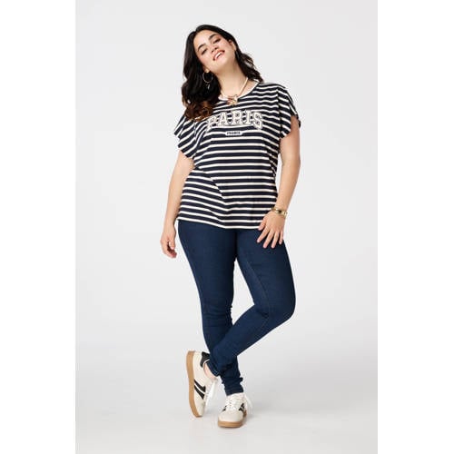 MS Mode high waist jeggings dark blue denim afbeelding