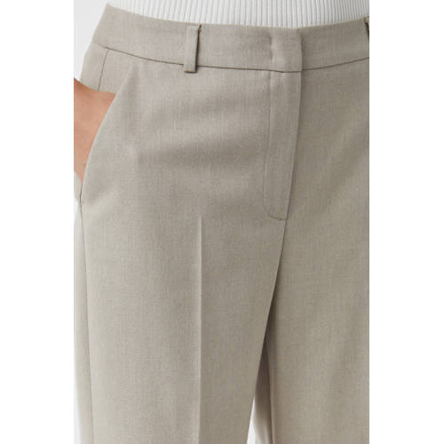 comma straight regular waist broek camel afbeelding