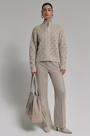 comma RELAXED: D’UNE CEINTURE - Broek - beige comma RELAXED: D’UNE CEINTURE - Broek - beige