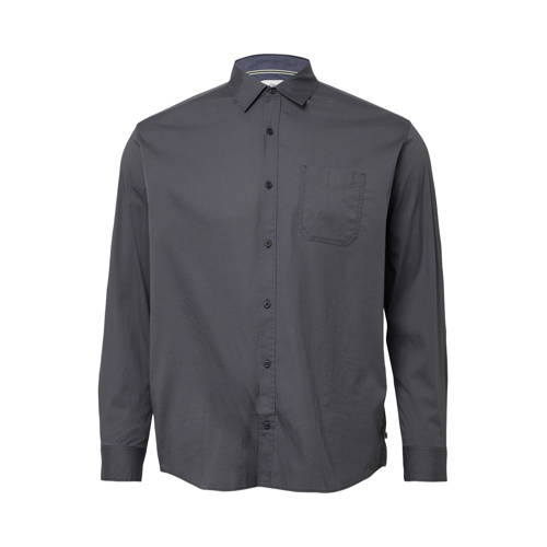 s.Oliver Big Size regular casual overhemd grijs afbeelding