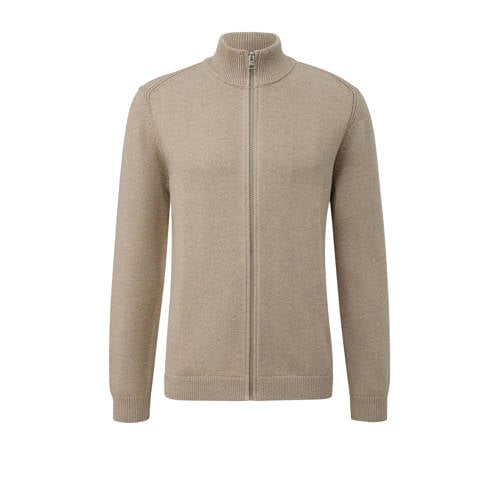 s.Oliver Big Size vest gebreid beige afbeelding