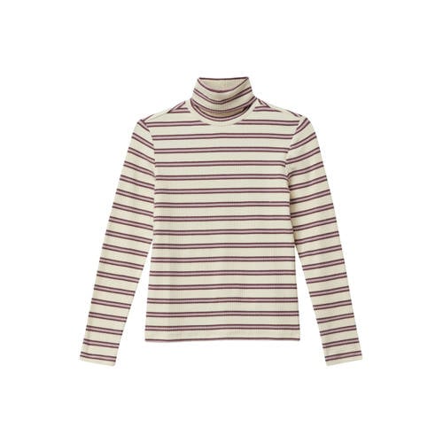 s.Oliver gestreepte longsleeve ecru rib gebreid afbeelding
