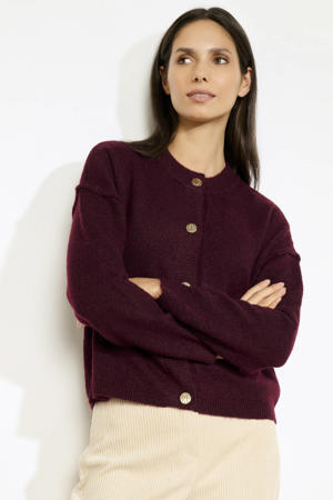 cardigan donkerrood