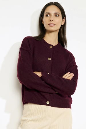 cardigan donkerrood