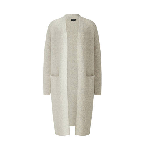 s.Oliver BLACK LABEL gebreid vest met wol beige afbeelding