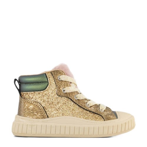 Graceland sneakers met glitters goud/groen afbeelding