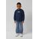 s.Oliver hoodie met backprint donkerblauw