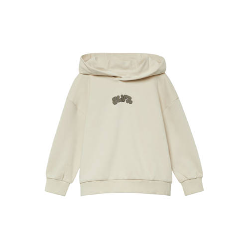 s.Oliver hoodie met backprint ecru afbeelding