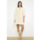 LOLALIZA corduroy blousejurk ecru