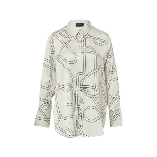 s.Oliver BLACK LABEL satijnen blouse ecru afbeelding