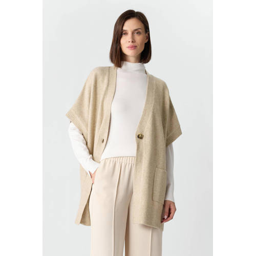 comma gebreid vest camel afbeelding