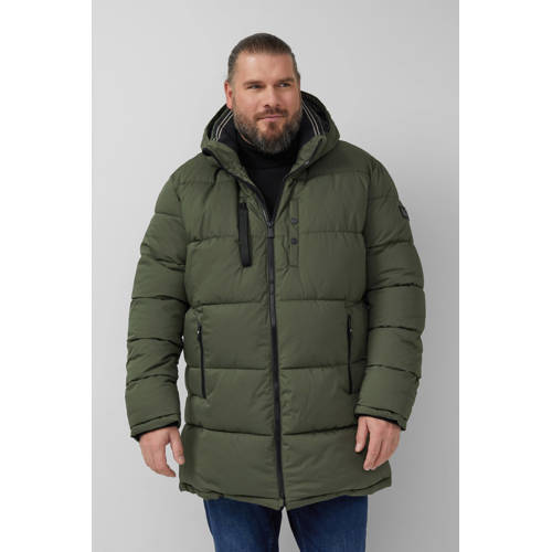 s.Oliver Big Size winterjas donkergroen afbeelding