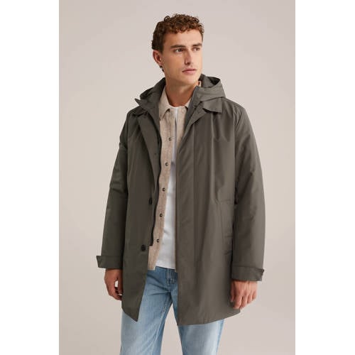 WE Fashion Parka jas groen afbeelding