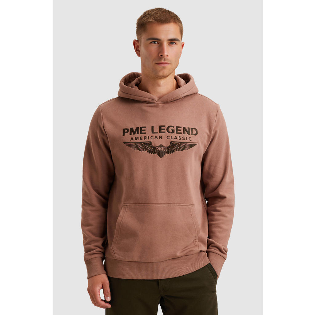 PME Legend hoodie roodbruin