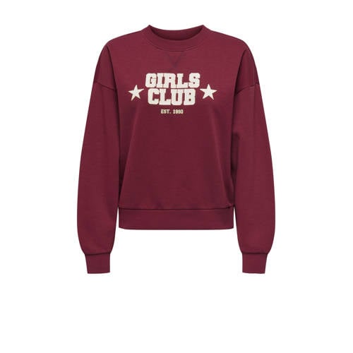 ONLY sweater donkerrood afbeelding