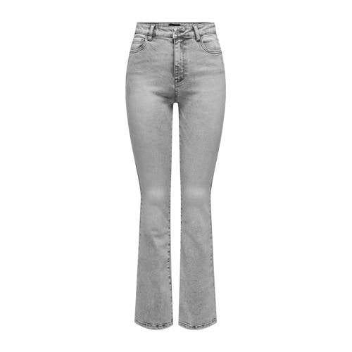 ONLY high waist flared jeans grey denim afbeelding