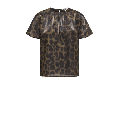 ONLY top met panterprint bruin afbeelding
