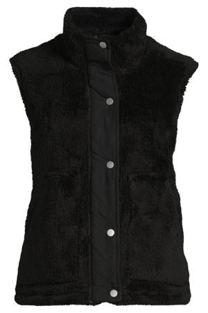 imitatiebonten bodywarmer zwart