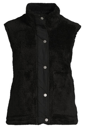 imitatiebonten bodywarmer zwart