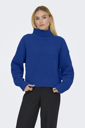 trui blauw gebreid