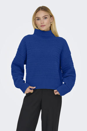 trui blauw gebreid