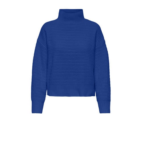ONLY trui blauw gebreid afbeelding