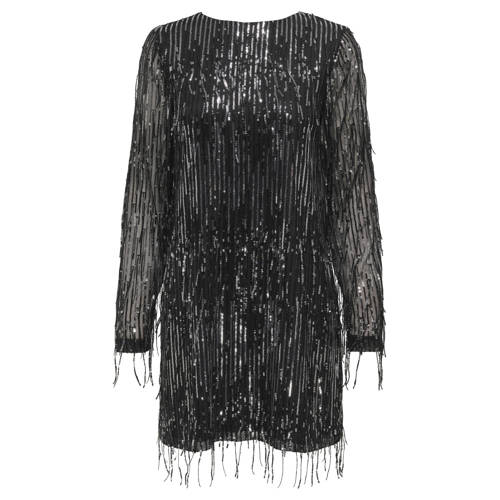 ONLY korte jurk met pailletten zwart afbeelding