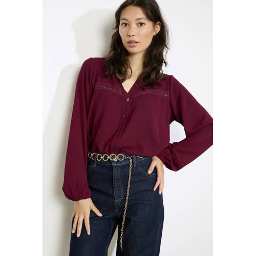 LOLALIZA blouse donkerrood afbeelding