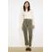 LOLALIZA corduroy mom regular waist broek groen