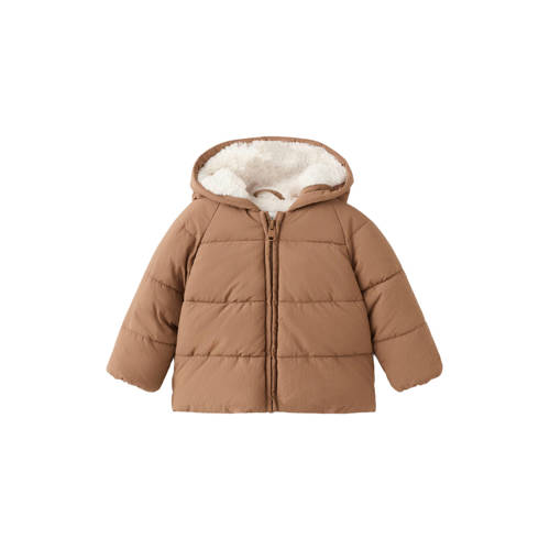 Mango Kids gewatteerde jas lichtbruin afbeelding