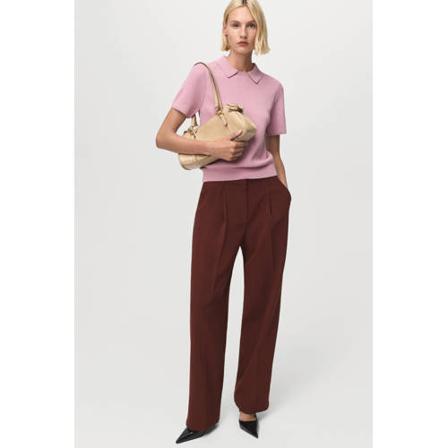 Mango polo lichtroze afbeelding