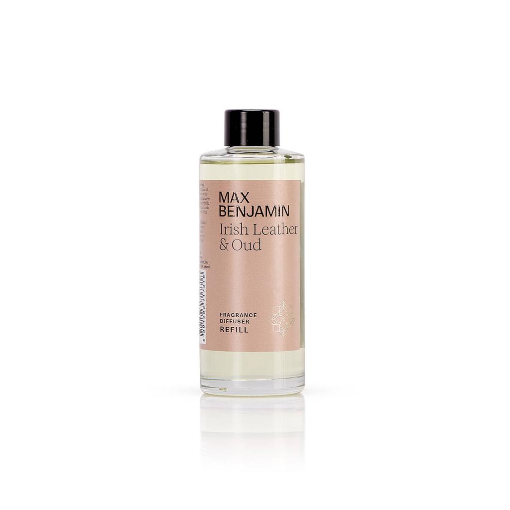 Max Benjamin geurstokjes Refill - Irish Leather & Oud - 150 ml