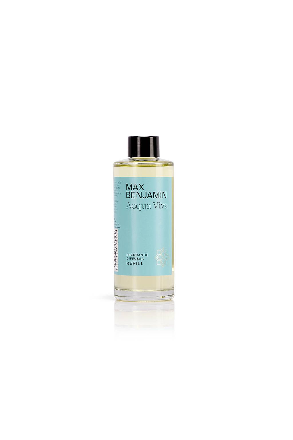 Max Benjamin geurstokjes Refill - Acqua Viva - 150 ml