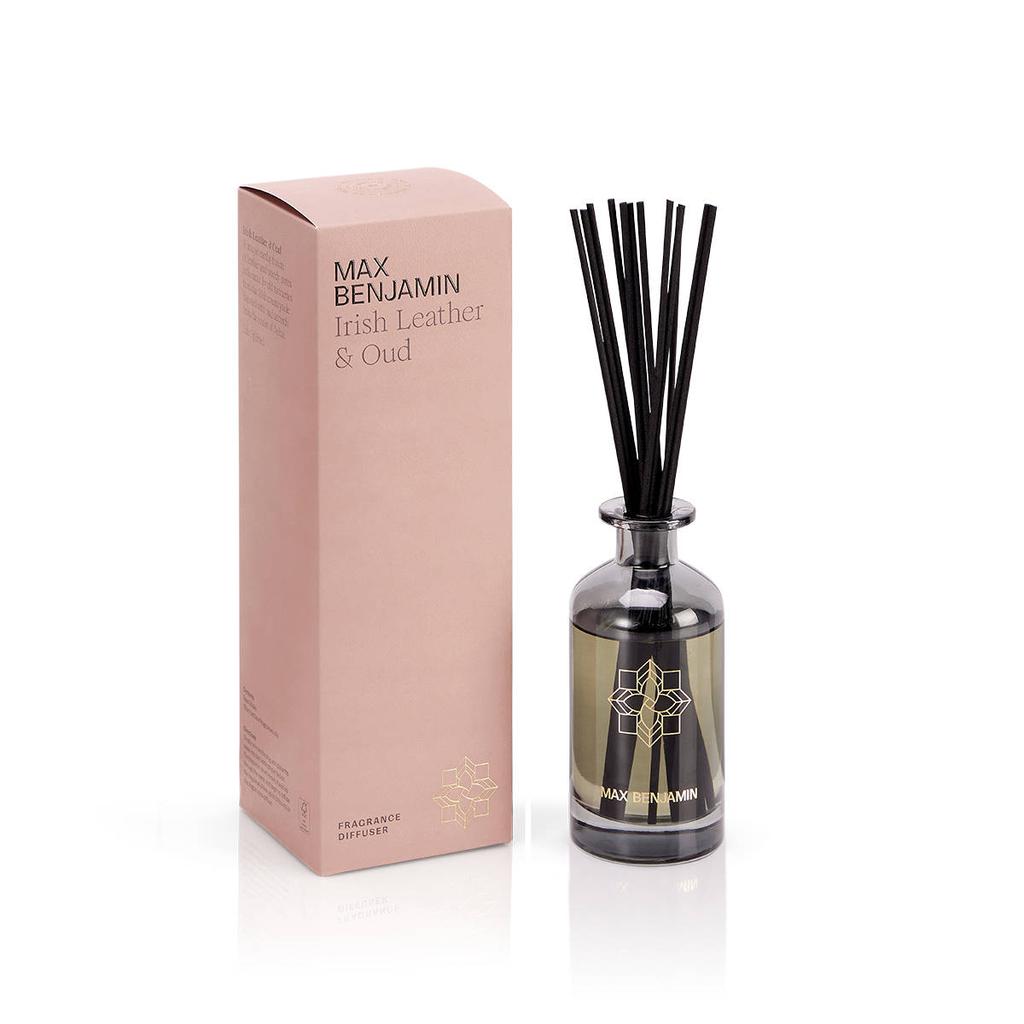 Max Benjamin geurstokjes - Irish Leather & Oud - 150 ml