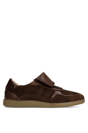 suède sneakers bruin