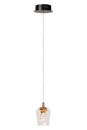 BERLIANE - Hanglamp - Ø 12 cm - LED Dimb. - 1x4W 2700K - Met vervangbare LED-module - Transparant | Essential