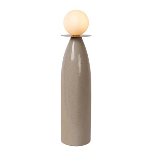 Lucide FIGARO - Tafellamp - Ø 12 cm, H 53,5cm - 1xG9 - Grijs afbeelding
