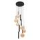 Lucide JOSIANE - Hanglamp - Ø 55 cm - 6xG9 - Geschikt voor vide en hoge plafonds - Zwart | Vibes